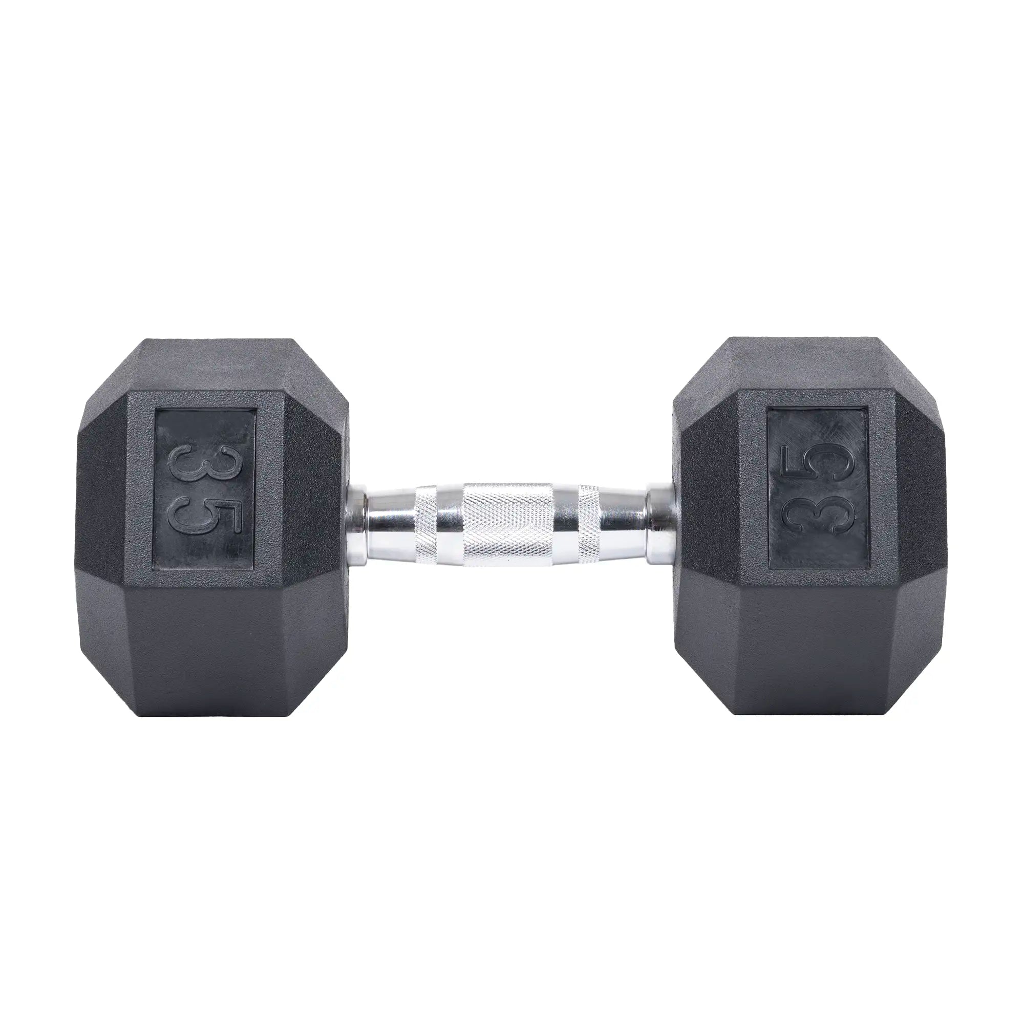 Northern Fitness Dumbbell 35 LB Rubber Hex Dumbbells
