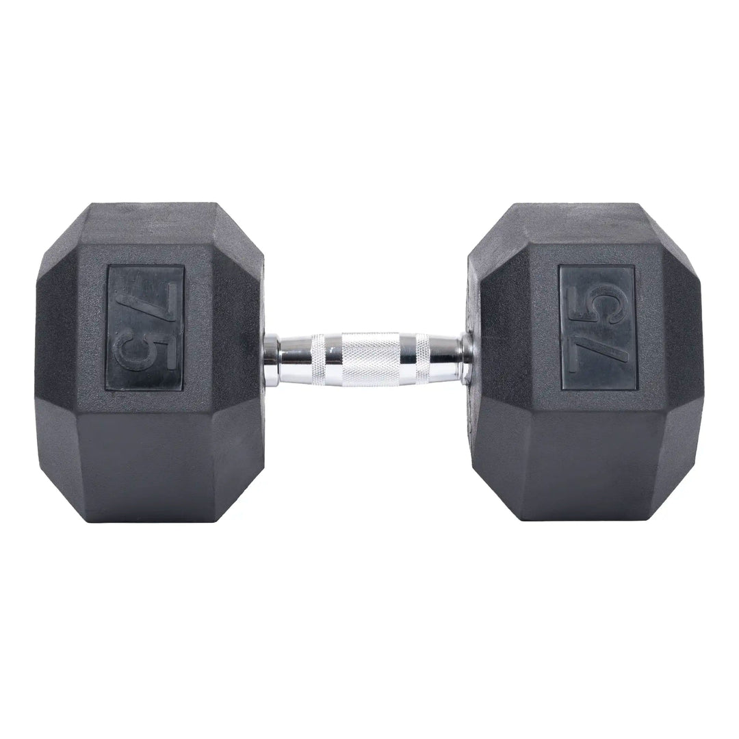 Rubber Hex Dumbbells Canada Durable Comfortable Grip - Main Image