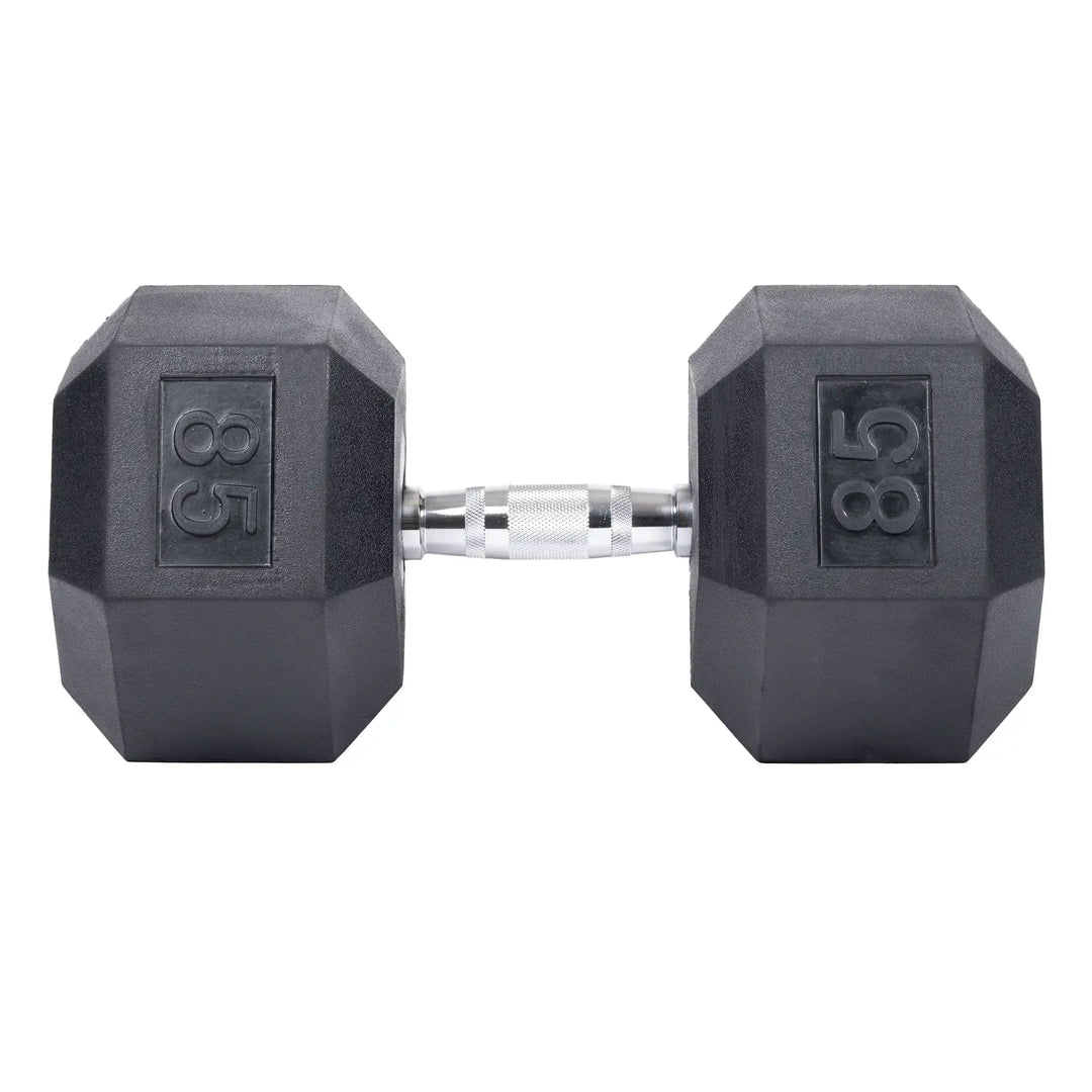 20 lb rubber hex dumbbell hotsell