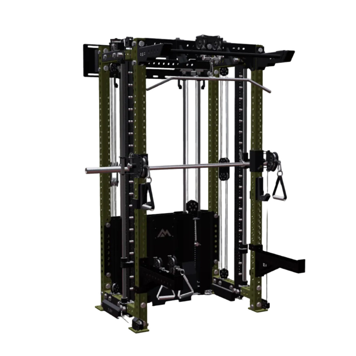 REP Fitness Functional Trainers 80" / Army Green Summit All-In-One Trainer with Wall-Mounted Ares 2.0