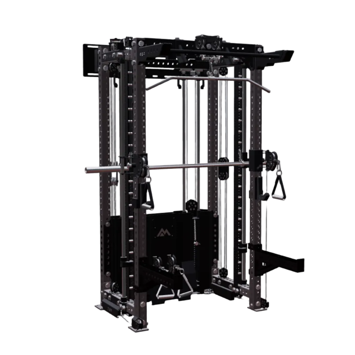 REP Fitness Functional Trainers 80" / Matte Black Summit All-In-One Trainer with Wall-Mounted Ares 2.0