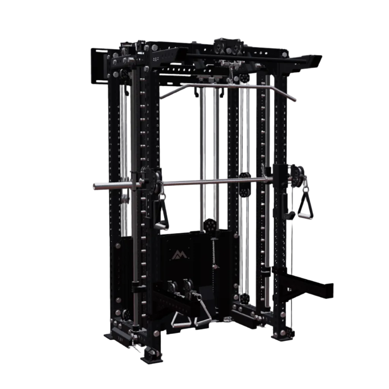 REP Fitness Functional Trainers 80" / Metallic Black Summit All-In-One Trainer with Wall-Mounted Ares 2.0