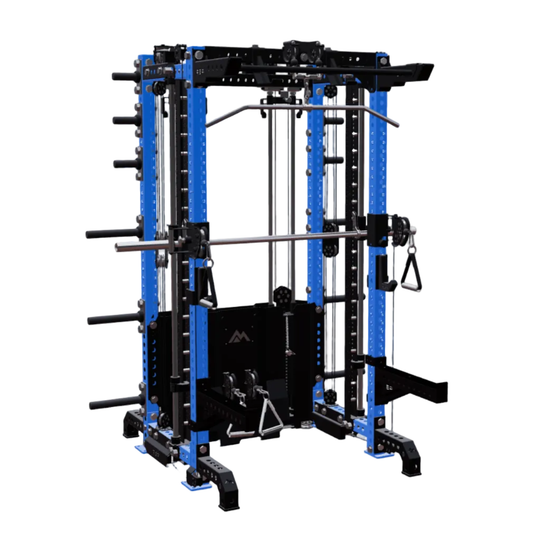 REP Fitness Functional Trainers 4-Post / 80" + 26" / Blue Summit All-In-One Trainer with Ares 2.0