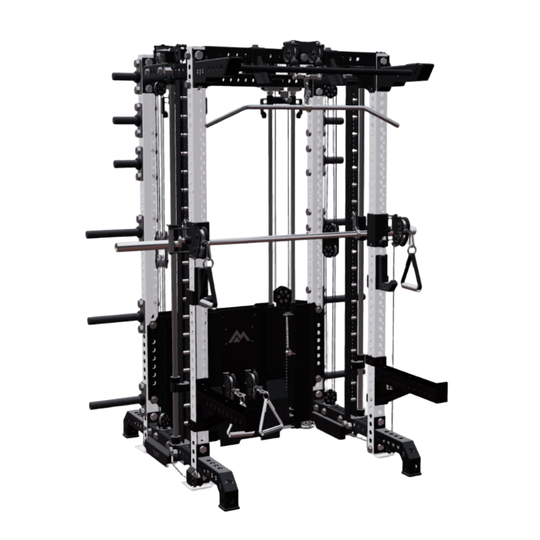 REP Fitness Functional Trainers 4-Post / 80" + 26" / White Summit All-In-One Trainer with Ares 2.0