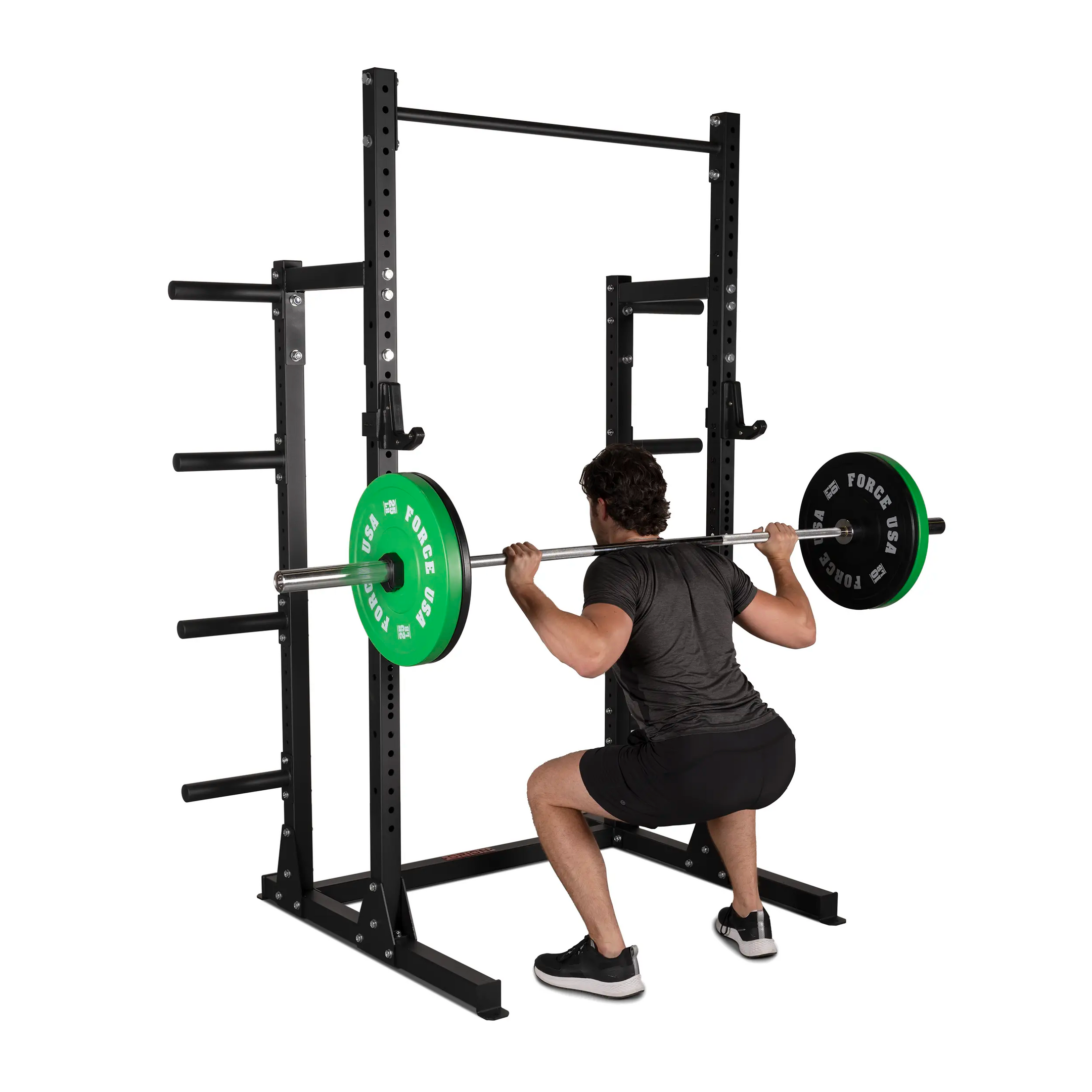 Orion Squat Racks Zenith Half Rack + Plate Storage
