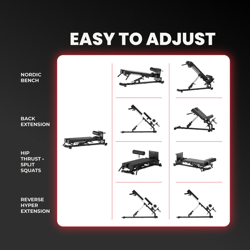 Apex Fitness Leg Machines Nordic Back Extension Machine V3