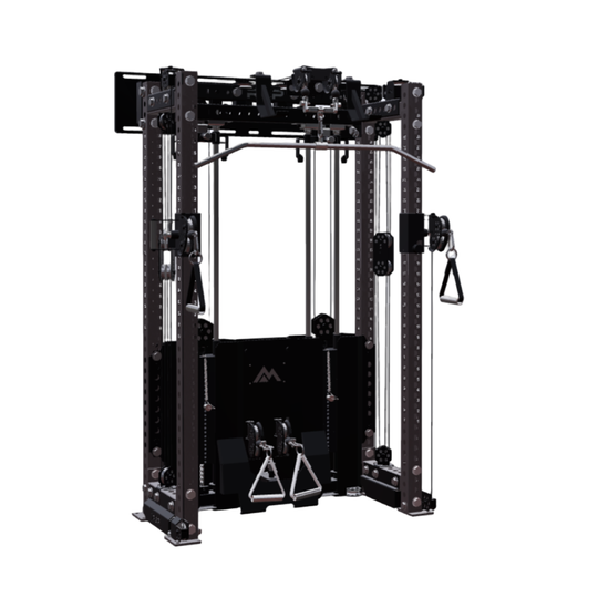 REP Fitness Functional Trainers 80" / Matte Black Ares 2.0 Wall-Mounted Builder