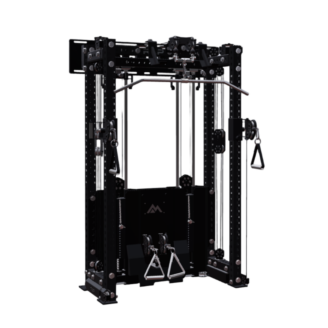 REP Fitness Functional Trainers 80" / Metallic Black Ares 2.0 Wall-Mounted Builder