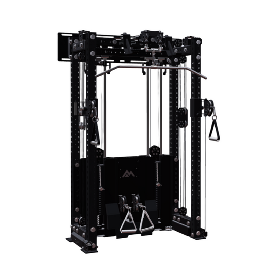 REP Fitness Functional Trainers 80" / Metallic Black Ares 2.0 Wall-Mounted Builder