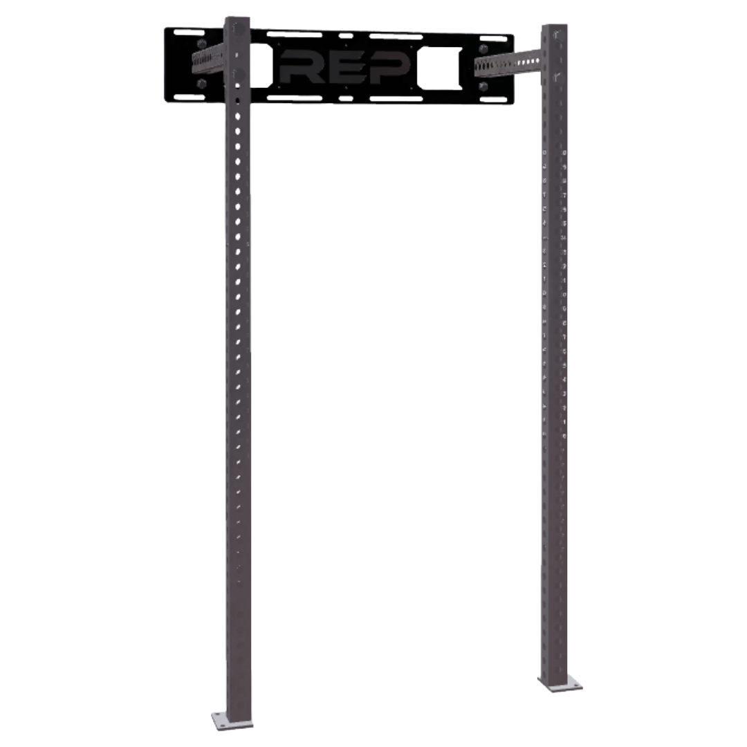 REP Fitness Power Racks 80" / Clear Coat / 16" Wall-Mounted Fixed Rack Builder