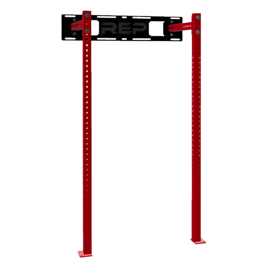 REP Fitness Power Racks 80" / Red / 16" Wall-Mounted Fixed Rack Builder