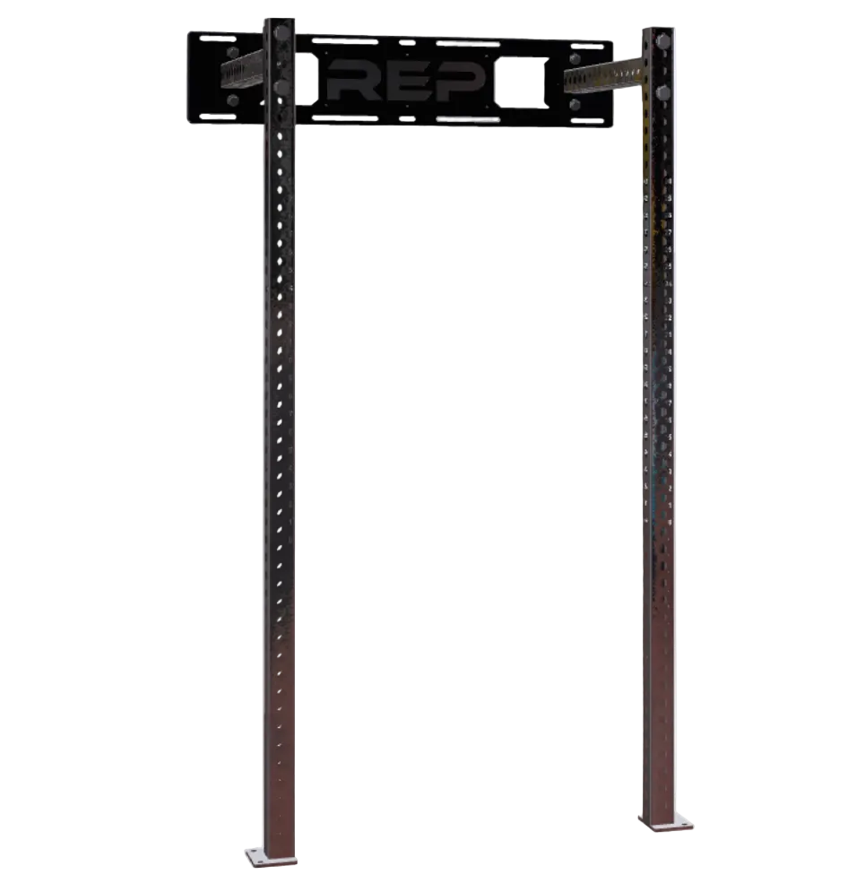 REP Fitness Power Racks 80" / Stainless Steel / 16" Wall-Mounted Fixed Rack Builder