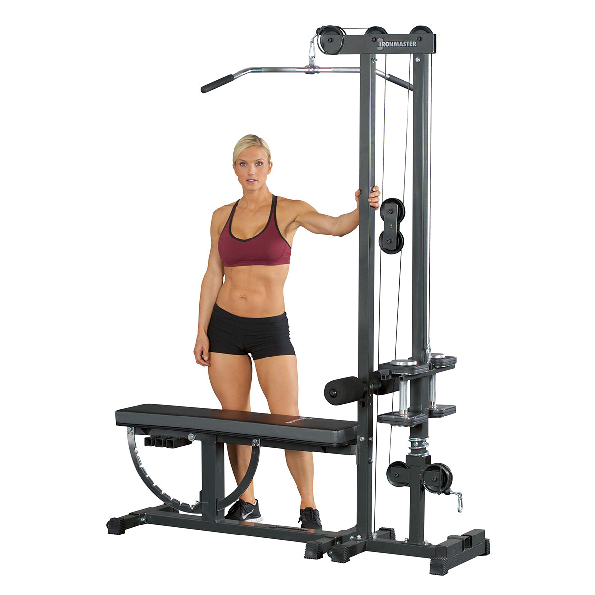 Ironmaster Bench Cable Tower V2 attachment