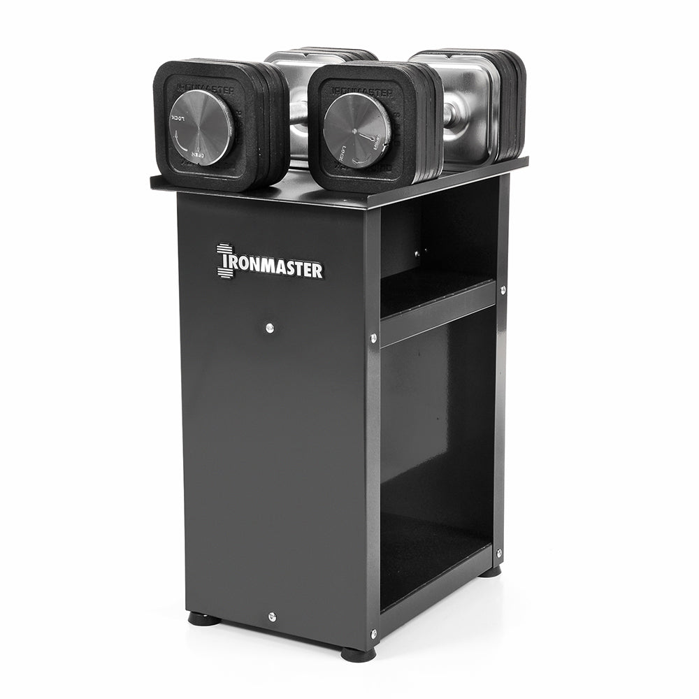 Ironmaster Exercise & Gym Mat Storage Racks & Carts Quick-Lock Adjustable Dumbbells Stand