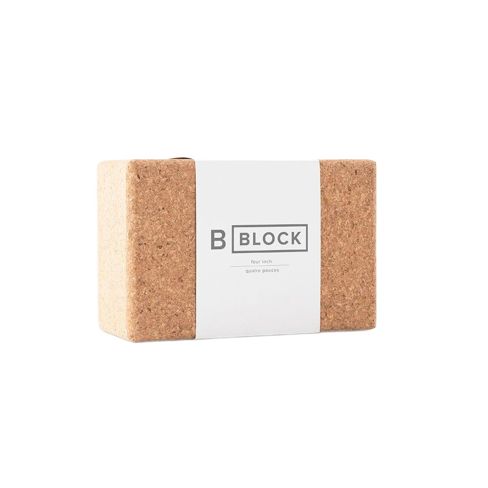 B Yoga Yoga Block Cork Block 4"