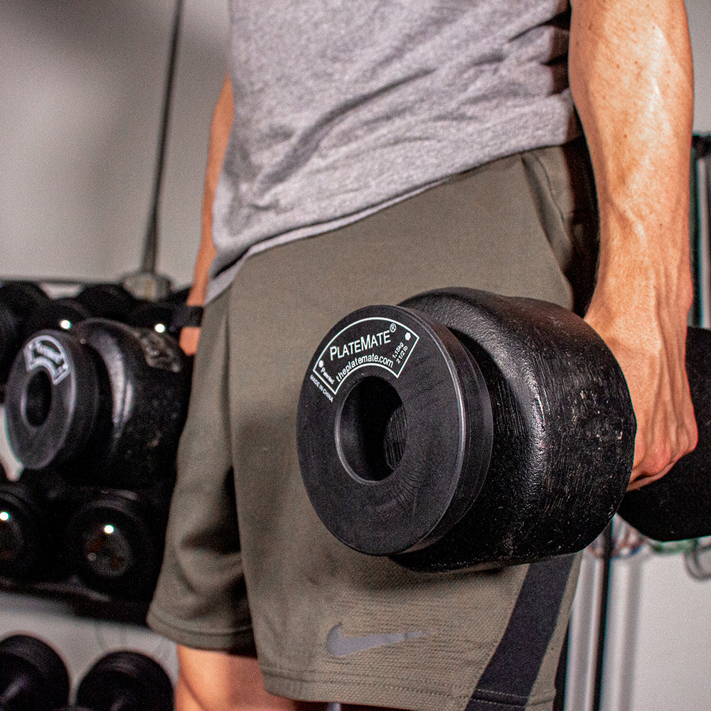 PlateMate Lifting Accessories 2.5 LB Magnetic Donut Dumbbell Weights (Pair)