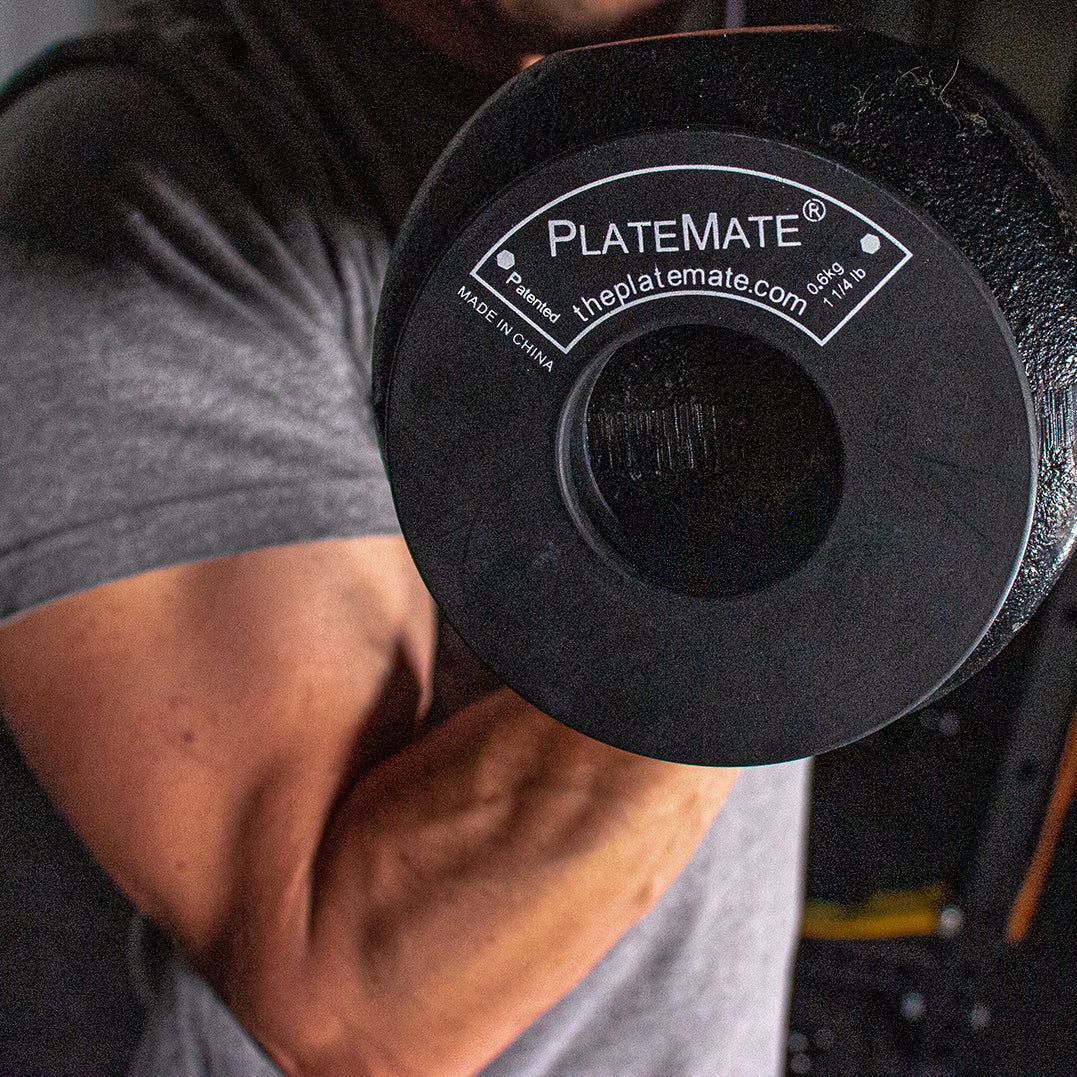 PlateMate Lifting Accessories 1.25 LB Magnetic Donut Dumbbell Weights (Pair)